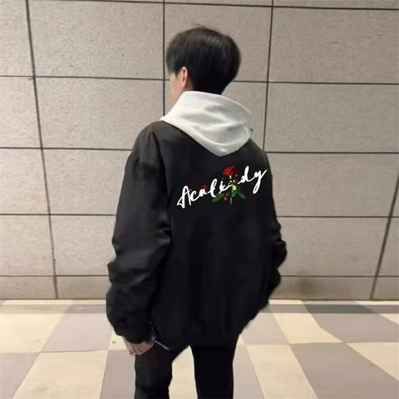 1506-1/JJ0281/P412025新款高街潮牌棒球服秋冬款飞行加绒夹克,男装夹克,星座1506-1