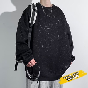 SK115-P35 宽松落肩卫衣男士满天星衣服男装潮牌帅气百搭图片