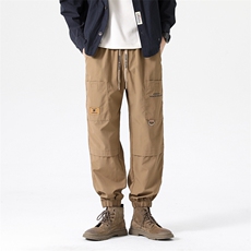潮流裤新款春夏工装男士束脚时尚韩版宽松休闲潮流抽绳裤K2302，男装休闲裤，星座1905A（原电商B343）