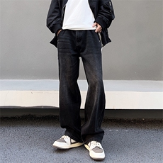 美式高街vibe风直筒长裤欧美痞帅男hiphop复古水洗牛仔裤，男装牛仔裤，星座301D-4(原星座1004-4）
