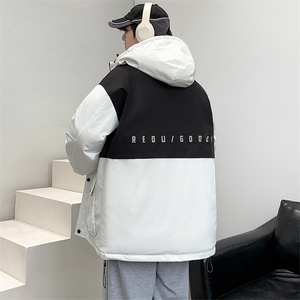 冬上新加棉加厚棉服港风个性连帽棉衣外套男女 8323-P125控价168图片