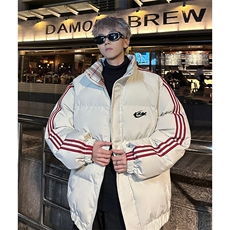 现货假两件格子羽绒棉衣抖音得物二开冬季棉服加厚外套BMY204，男装棉衣，电商A486