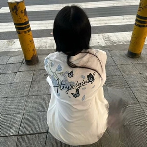 万针全刺绣解构设计260克重磅双纱纯棉高品质美式高街短袖T恤特35图片