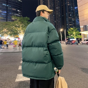 绿色冬季新款棉衣男加绒加厚男士棉袄外套冬装防寒保暖棉服MY845图片