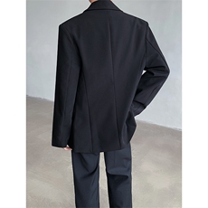 山本耀司黑色高级感垫肩西装外套男士宽松休闲西服秋季XF421P128，男装西服套装，星座512-1（原513-3）