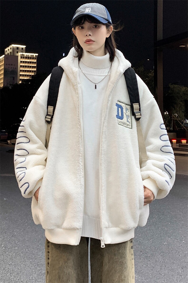 2023冬上新加绒加厚休闲棉衣羊羔绒连帽外套男女992-P110控价158,男装棉衣,电商A441-1