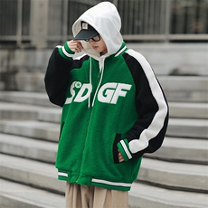 冬款青少年棉衣加绒加厚羊羔绒棒球服外套男女8108-P120控价158，男装棉衣，电商A441-1