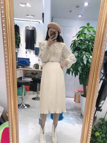 【现货】雪纺压轴连衣长裙，女装，艾丹迪蔓