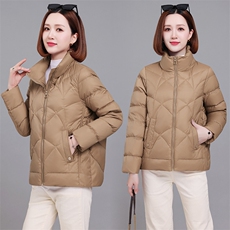 时尚保暖女款棉服冬季新款长袖宽松立领外套，女装棉衣/棉服，深妍伊美