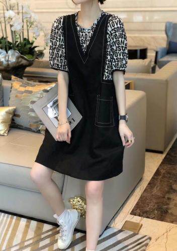 新款数字连衣裙，单色，女装连衣裙，斐媞梦 FTM