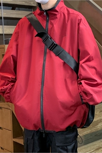 JK9026/P70春装两面穿休闲男外套宽松情侣运动ins百搭夹克两面服图片
