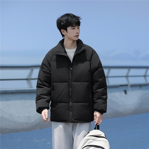 海边时尚宽松拼接撞色休闲百搭立领棉服A247-MY8891特批65控98图片
