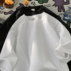 280g重磅cleanfit美式简约立体裁剪体恤X416B-1-DT3033-特P25限48，男装T恤，星座416B-1