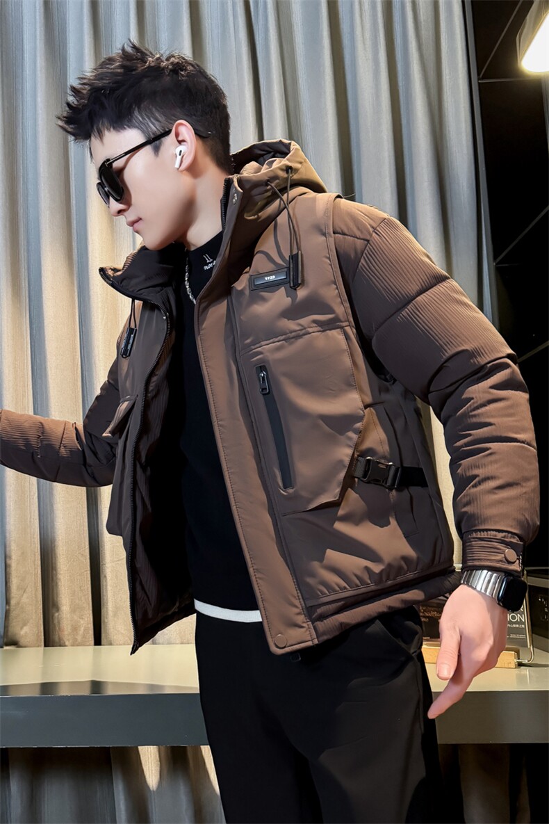 秋冬季新款男装棉衣保暖时尚连帽棉袄社会小伙袄子MY8116-P158,男装棉衣,电商D327