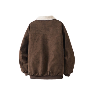 PY5552-P85特  冬季PU皮棉服兔毛加绒加厚保暖棉衣图片