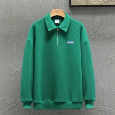 新款POLO衫灰墙挂拍华夫格休闲套头上衣PL3312-P37控58，男装卫衣，星座717