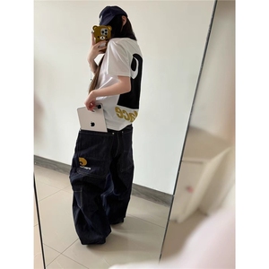 N1259-P50 刺绣解构廓形丹宁牛仔裤图片