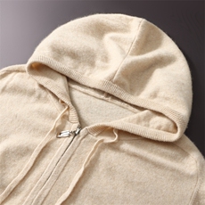 2025舒适百搭简约秋冬新款长袖拉链帽衫，男装羊绒套衫，蒙亿羊绒