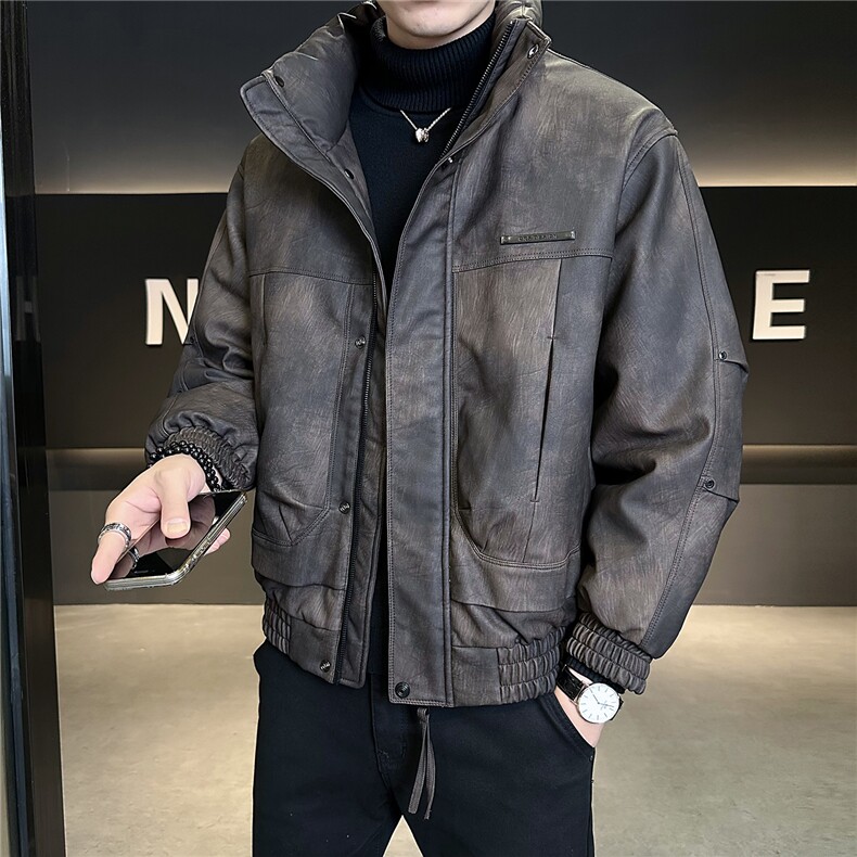 L-4XLB3533919P215皮黑色2025冬羽绒服【标50控活动价308】,男装羽绒服,电商B353