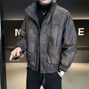 L-4XL B353 3919 P215 皮黑色2025冬羽绒服【标50控活动价308】图片