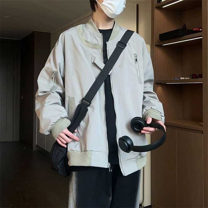 1506-1/JJK5701/P43春秋季新款宽松百搭设计感棒球服男女同款夹克,男装夹克,星座1506-1