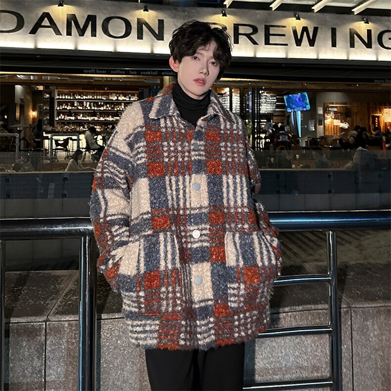 春装高定小香风大贴袋百搭三色衬衫夹克A071-L25-P75，男装夹克，电商A071