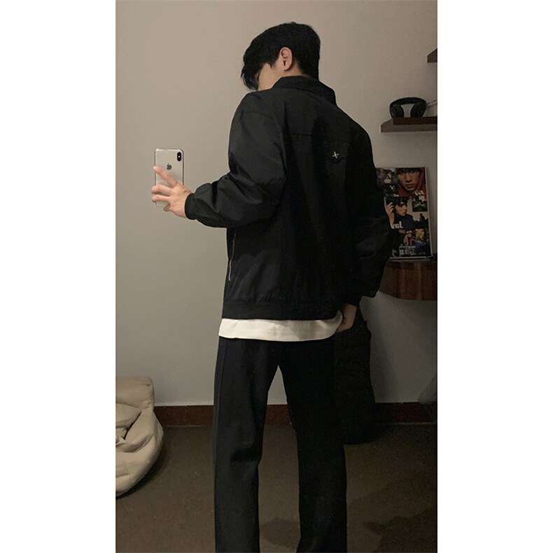 B221美式ins高街暗黑金属感宽松休闲外套上衣SY2303-P90控118,男装夹克,电商B221