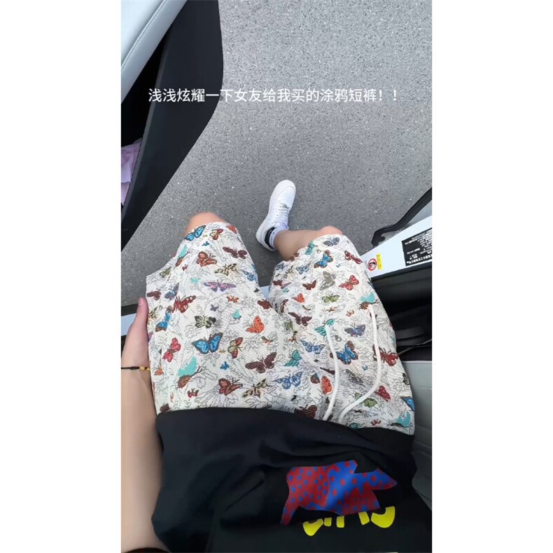数据新款夏威夷民族风短裤男女抽绳夏季潮牌运动裤子DK2526P25,男装牛仔裤,电商A128