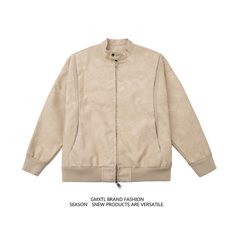 高品质设计感pu皮结构夹克外套男CP96-特p75，男装夹克，电商B371