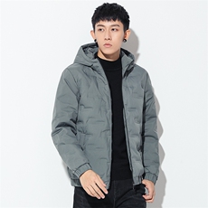 冬季新款无影墙日系白底短款学生压花连帽白鸭绒羽绒服R8888P80，男装羽绒服，星座301D-5(原星座1415）