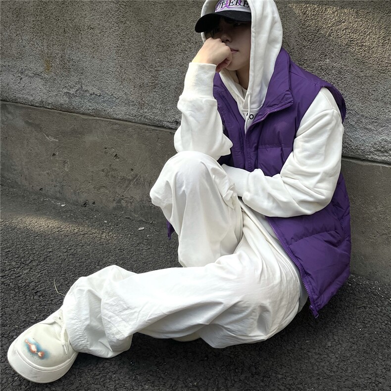 冬季羽绒马甲光板纯色休闲加厚保暖男女同款B7604-P100【特价】,男装棉衣,电商A007