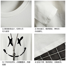 TX3190-P25加绒款-P35纯长袖t恤男大码圆领打底衫体恤网格，男装T恤，电商A040A