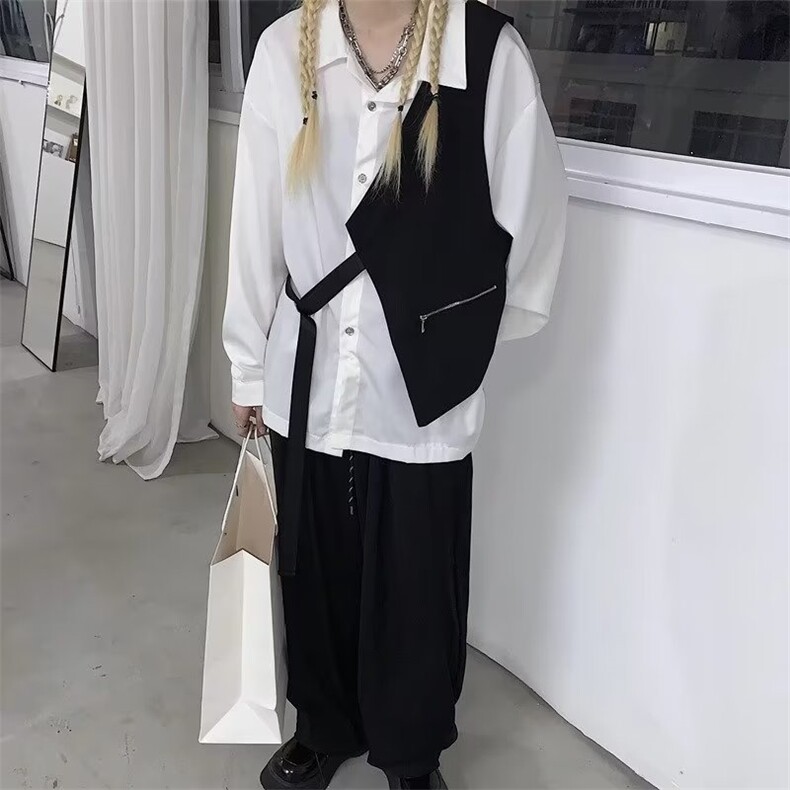 百搭新款衬衫女时尚日系原宿潮流气质流行文艺慵懒简约,男装衬衫,星座506A