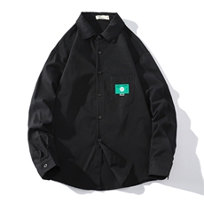 CS15264-P38长袖衬衫男士大码宽松衬衣男寸衫砖墙，男装衬衫，电商A040A