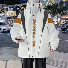 加绒加厚秋冬男式夹克男时尚潮流加厚棉衣男外套MY1685-P73，男装夹克，星座310B-3