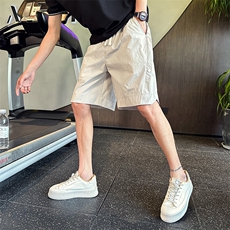 DK9595-P48控78排扣速干短裤男休闲宽松设计感五分裤2025新款夏季，男装牛仔裤，星座102A（原电商D309-1）