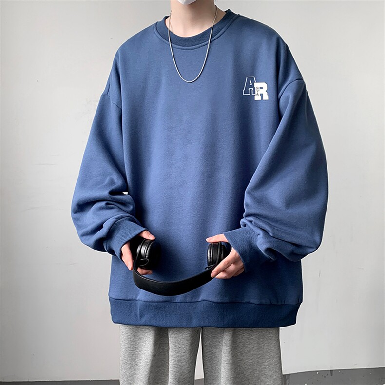 春季圆领卫衣男大码韩版宽松长袖外套S6369-P28,男装卫衣,电商A040
