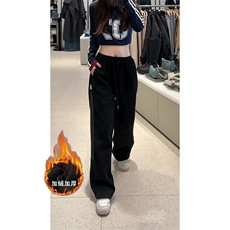 加绒加厚美式条纹运动卫裤A496特P49控88，男装休闲裤，电商A309