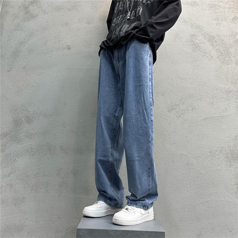 k1029-p40-控68M-5XL现货宽松cleanfit牛仔裤马丁靴黑暗黄泥,男装牛仔裤,星座116