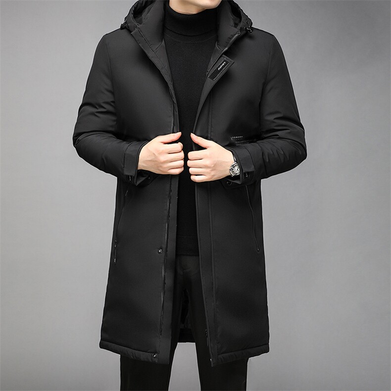 冬季男士纯色保暖面包服中青年男休闲连帽可脱卸棉衣GR3586-P150图片