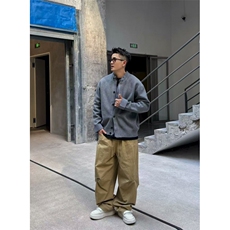 网图现货高品质毛衣针织衫假两件开衫秋秋季针织衫特P78，男装针织衫/毛衣，电商D205
