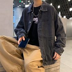 牛仔秋季潮ins港风痞帅复古休闲夹克2021新款百搭上衣W1579-P55，男装夹克，星座512-4