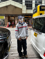 网图美式复古秋新款半开领polo领灰色卫衣男女宽松高街特批48，男装卫衣，电商C306-1