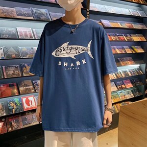 夏季潮牌男士短袖t恤男潮流上衣情侣半袖体恤衫RT21P28图片