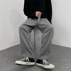 痞帅裤子男宽松百搭直筒九分裤送腰带轻熟风直筒西裤K438P35，男装休闲裤，星座1116-2