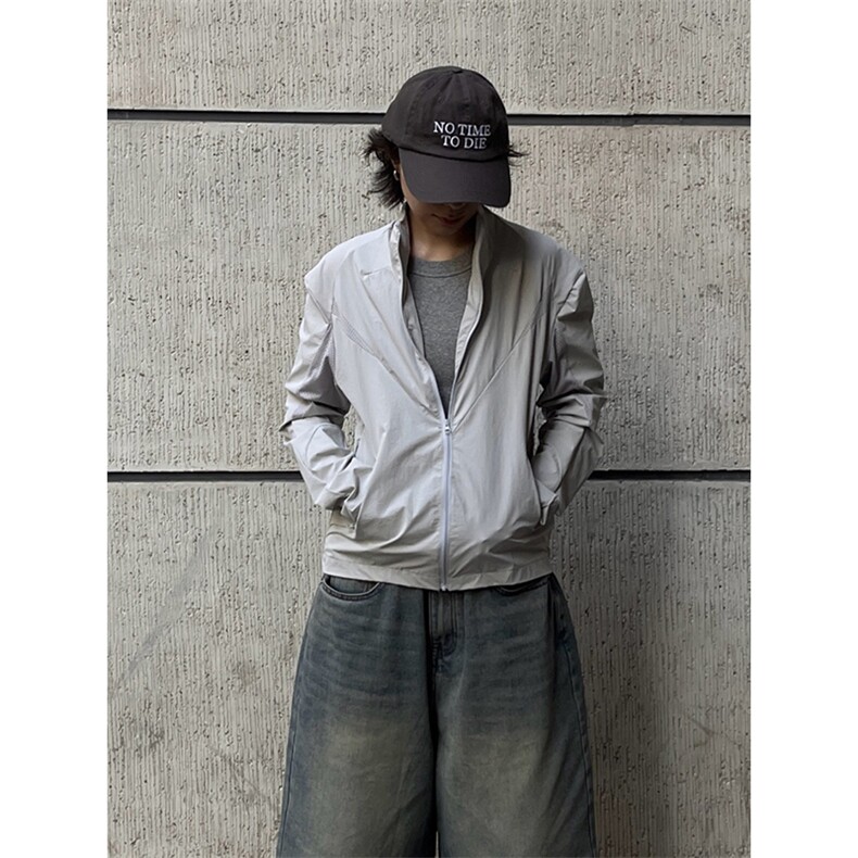 春夏款高品质冰感速干防晒服休闲户外运动外套透气弹力机能风夹克,男装防晒衣,电商A486