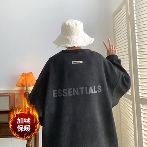 ！22秋港风ess麂皮绒圆领卫衣JW1906-p50控68（抖音不可售）图片