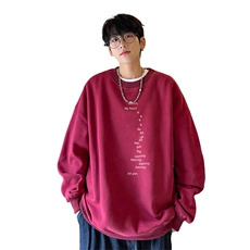 ！圆领卫衣男装港风长袖T恤男外套男WY212-特P23，男装T恤，电商B367