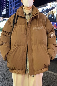 23新款冬季美式百搭翻领潮流加厚羽绒服外套YR219P195控258图片