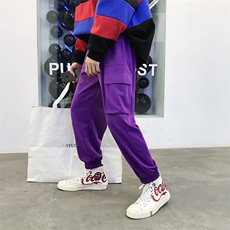 港风工装裤宽松裤休闲裤男运动情侣中性裤628/P50（60），男装休闲裤，星座1506-1